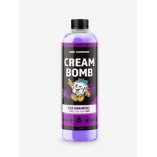 GLOSSBRO Cream Bomb - Высококонцентрированный автомобильный шампунь для бесконтактной и ручной мойки c лубрикацией, 500 мл 